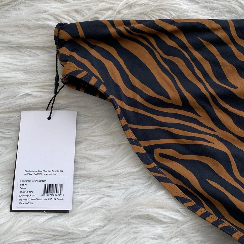 Knix | Tiger Stripe Leakproof Bikini Swim Bottom